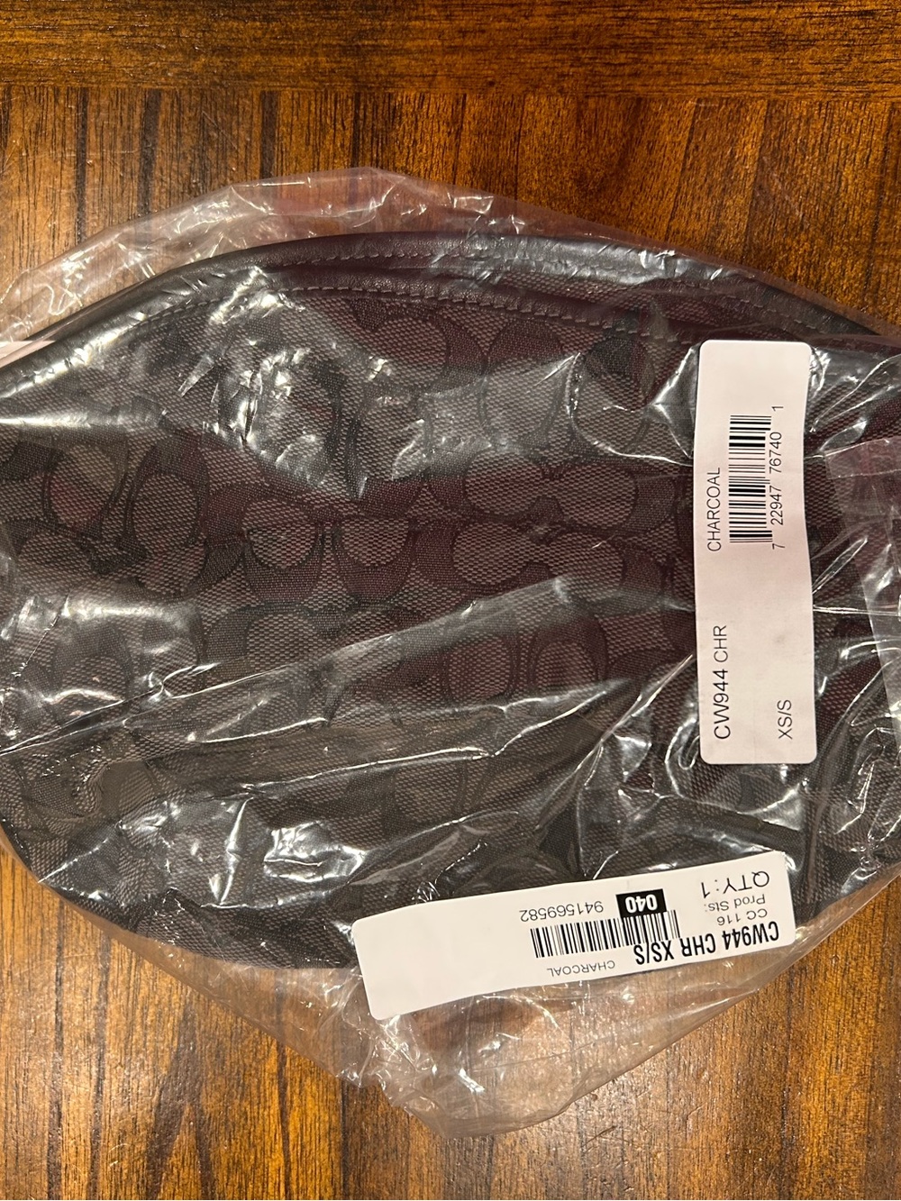 Coach Charcoal Signature Canvas Bucket Hat